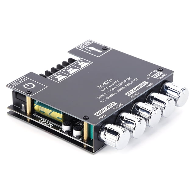 Placa amplificadora de potencia Digital FLhrweasw ZK-MT21 2x50W + 100W 21 canales BT5.0