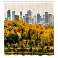 thumbnail image 3 of Ambesonne Fall Shower Curtain, Montreal in Autumn Season, 69"Wx75"L, Multicolor, 3 of 3