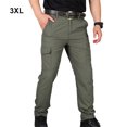thumbnail image 2 of Qarigey Pantalones Cargo para hombre, pantalones de entrenamiento inferiores impermeables de secado rápido para exteriores, monos Prendas para la parte inferior del cuerpo Verde XXXL, 2 of 6