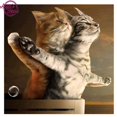 thumbnail image 1 of POINTERTECK 5D DIY Embroidery Pictures Lover Cat Painting Diamond Crossstitch Rhinestone Needlework Stitchwork Drawings Home Decor, 1 of 5