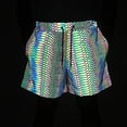 thumbnail image 2 of IROINNID Men's Stylish Reflective Shorts Fitness Breathable Loose Shorts, 2 of 9