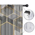 thumbnail image 4 of Blackout Kids Curtains,Gray Gold Hexagon Marble Pattern Childrens Insulated Curtains Set Of 2,Bedroom Essentials,Toddler Room Decor 42"x63", 4 of 5