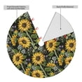 thumbnail image 2 of Yiaed Sunflowers Print Christmas Tree Skirt , Tree SkirtsTree Mat for Christmas Winter Holiday Indoor Decorations-30", 2 of 7