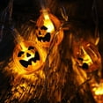thumbnail image 5 of Halloween Pumpkin LED String Lights,6m 40LEDs Halloween Decorations Lights Battery Powered Fairy Lights Indoor Outdoor for Party, Garden, Fence, Wall, Trees, 5 of 10