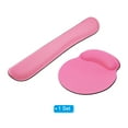 thumbnail image 3 of Uxcell Keyboard Wrist Pad Mouse Wrist Rest Ergonomic Wrist Support Comfortable Memory Foam Style 3, Pink 1 Set, 3 of 5