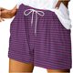 thumbnail image 1 of Mujeres Pantalones Cortos con Bolsillos Impresos Detalle Vendaje, Casual Y Suelto Ajuste Pantalones Cortos de las Mujeres para el Verano, 1 of 5