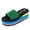 Green, variant on HNMKIU Womens Sandals High Beach Style Bath Women's Platform Slides Heel Fashion Comfortable for Women Summer Shoes Black,6