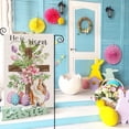 thumbnail image 5 of Easter Cross Garden Flag for Outdoor,He is Risen Religious Cross with Bunny Eggs Flowers Yard Flag,Small Spring Decors for Outside Farmhouse Holiday 12x18 Double Sided, 5 of 6