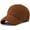 Coffe, variant on Women's Lady's Winter Warm Lamb Wool Blend Solid Color Warm Baseball Cap for Outdoor Travel, Holiday