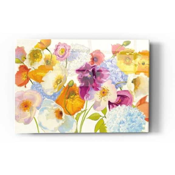 Epic Art 'For Paris on White' by Shirley Novak, Acrylic Glass Wall Art, 24"x36"