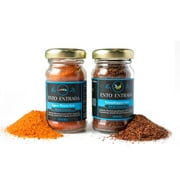 Sal De Gusano, Agave Worm Salt and Sal De Chapulin, Grasshopper Salt Combo Pack | Great Mezcal Salts and Oaxacan Seasonings (2.29 ounces & 1.58 ounces)
