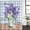 Lavender SlateBlue LightBLue, variant on Polyester Fabric Purple Lavender Shower Curtain, Spring Daisy Butterfly Plants Watercolor Blue Waterproof Bathtub Curtain Bathroom Decor Set with Hooks 60 x 72 Inches