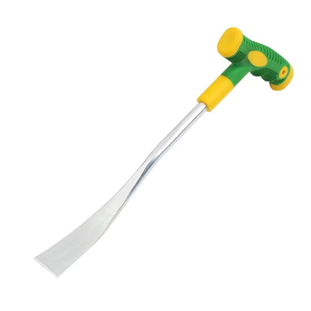 Pala de jardín ligera, herramienta de desbroce Mengsteel para excavar verduras silvestres y aflojar la tierra, mango ergonómico para uso en exteriores.