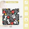 thumbnail image 2 of Paw Prints Bones Hearts Baby Muslin Washcloths Soft Absorbent Face Towel,Funny Valentines Burp Cloths Cotton Bath Wipes 5 Pack Infant Wash Cloth for Newborn Boys Girls 12x12 inches, 2 of 7