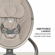 Monbebe 5-Mode Baby Swing with Bluetooth, Castle Point