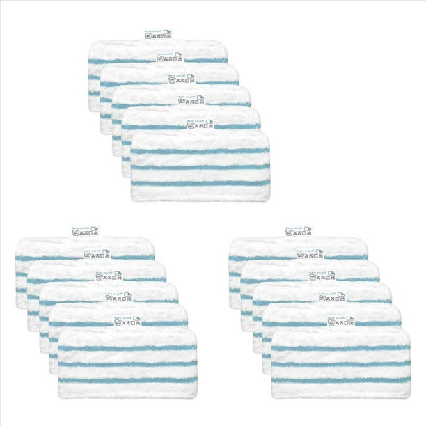 Paquete de 15 Almohadillas de Microfibra Lavables para de Repuesto para Fregona de Vapor Compatible con FSM1616, FSM1630