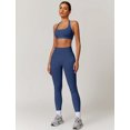 thumbnail image 4 of IDOPIP Workout Sets for Women Seamless Butt Lifting Leggings Halter Sports Bra Scoop Neck Backless Yoga Outfit 2 Piece Gym Running Outfits, 4 of 6
