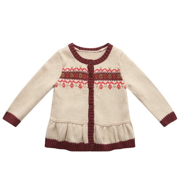 Richie House Girls' Lovely Cardigan Sweater with Matching Buttons RH0851