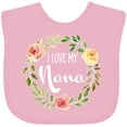 thumbnail image 3 of Inktastic I Love My Nana- Flower Circle Boys or Girls Baby Bib, 3 of 4