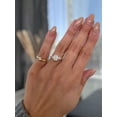 thumbnail image 6 of 3.00Ct Elongated Cushion Moissanite Engagement Ring, Accent Stones, 10K Rose Gold, 6 of 7