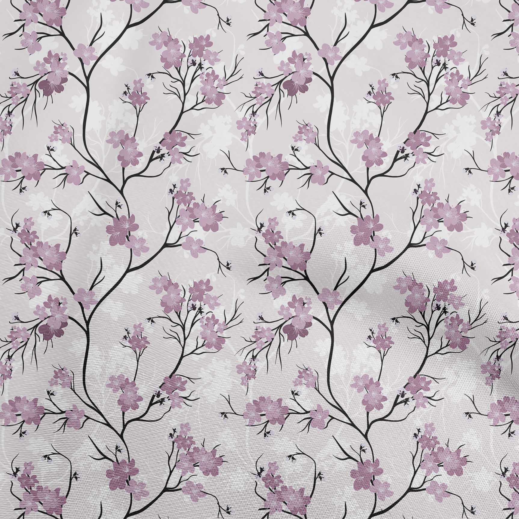 oneOone Cotton Cambric Lavender Fabric Floral Fabric For Sewing Printed Craft Fabric By The Yard 56 Inch Wide - image 1 of 5