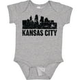 thumbnail image 3 of Inktastic Kansas City Skyline Grunge Boys or Girls Baby Bodysuit, 3 of 5