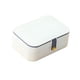 thumbnail image 3 of Caja de almacenamiento de joyas Estuche de joyería para niñas Soporte de exhibición moderno Espacio de almacenamiento Blanco, 3 of 9