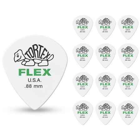 Dunlop Tortex Flex Jazz III Guitar Picks | 88mm | 12 Pack