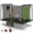 Green, variant on Large Rectangle Trampoline for Kids and Adults, 1600LBS Weight Capacity 8 ×12ft Recreational Trampoline with Enclosure Net&Basketball Hoop, Segmart Galvanized Heavy Duty Outdoor Trampolines for Patio