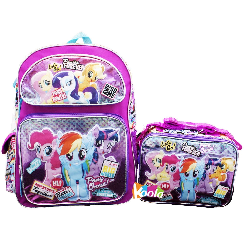 My Little Pony My Little Pony 16" Large Backpack & Lunch Bag 2 pc set