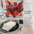 thumbnail image 5 of Gold Dot Napkins (50 Pack)3-ply Paper Napkins With Gold Foil Polka Perfect For Birthday Party, Baby, 5 of 5