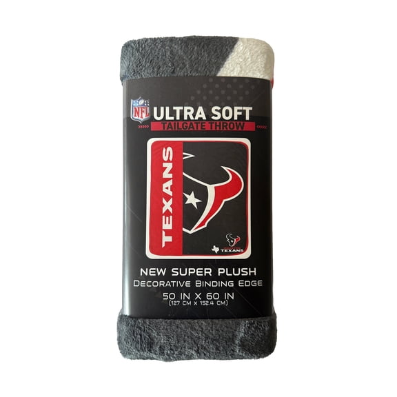 NFL Houston Texans Endzone 50x60 Ultra Soft Tailgate Throw