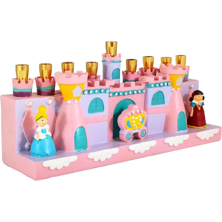 Aviv Judaica Princess Castle Hanukkah Menorah photo 2