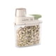 thumbnail image 2 of Grain Storage Container | Airtight Double-Sealed Food Grade PET | Wide Mouth Dispenser with Funnel Spout & Handle | Transparent Portable Cereal Organizer | Multiple Sizes | 1 Piece | 21x9.5x23-33cm, 2 of 5