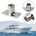 thumbnail image 4 of Stainless Steel 22/25Mm Handrail Fittings 90° Rectangular Base Tube Pipe Base 25Mm Mingyqi, 4 of 9