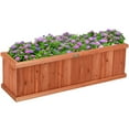 thumbnail image 1 of Costway 40 Inch Wooden Flower Planter Box Garden Yard Decorative Window Box Rectangular, 1 of 10