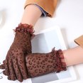 thumbnail image 4 of Coofit Gants Courts à Imprimé Léopard : Gants de Costume Doux et Tendance, Gants de Fête pour Femmes, 4 of 10