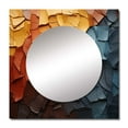 thumbnail image 2 of Designart "Blue Beige Redwood Tree composition" Modern Square Mirror For Wall Decor - Large Multi-Color Square Printed Wall Mirror Art - Square Traditional Mirror - Wall Mounted Square Large Mirror, 2 of 5