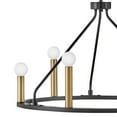 thumbnail image 4 of 83155BK Lark Lazlo - 6 Light Small Chandelier In Transitional and Modern Style-15 Inches Tall and 24.25 Inches Wide, 4 of 17