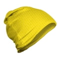 thumbnail image 1 of Aboriginal Unisex Beanie, Yellow Monochrome Motif, Hiking Outdoors, Yellow Mustard, by Ambesonne, 1 of 1