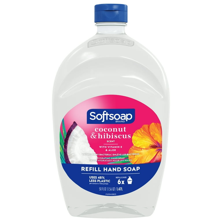 Liquid Hand Soap Refills, Coconut and Hibiscus, 50 oz Bottle Liquid Hand Soap Refills, Coconut and Hibiscus, 50 oz Bottle