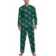 thumbnail image 3 of Pijama de tiburón con acuarela y estampado de arte pop para hombre, conjunto de pijama de manga larga, 2 piezas, estampado de primavera, regalo de cumpleaños, 3 of 5