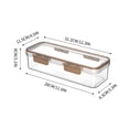 thumbnail image 3 of Ovzne Boîte de Rangement de Cuisine Transparente pour Divers Grains Pâtes Grande Capacité Boîte de Rangement et de Conservation Scellée pour Réfrigérateur en Liquidation, 3 of 8