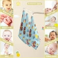 thumbnail image 5 of GZHJMY Baby Gauze Towels for Kids Soft Handkerchief Newborn 100% Cotton Childish Truck Doodle Car Absorbent 12x12 Inch 3 Pack, 5 of 7