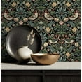 thumbnail image 2 of NextWall Aves Garden Peel and Stick Wallpaper (Ebony), 2 of 16