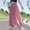 Pink, variant on Tranfacy Girls 7-15 Years Fall Pants Solid Ice Silk Wide Leg Casual Straight Leg 9 Minute Pants Trousers