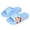 Sky Blue, variant on hzomhy Unisex Kids Reversible Thickened Slippers Soft Nonslip Washable Quick Drying Breathable Lightweight Plush Comfortable Indoor Home Use