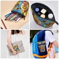 thumbnail image 5 of Kdxio Telescopic Pencil Bag Pen Holder Stationery Case,Stand-up Retractable Transformer Bag Organizer for Christmas Holiday(Colorful Giraffes with Drinks), 5 of 6