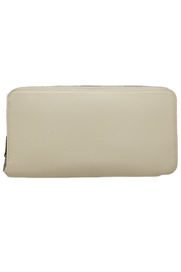 Pre-Owned HERMES Hermes Long Wallet Azap Silk In U Stamp Veau Epsom Leather Crepe... (Good)