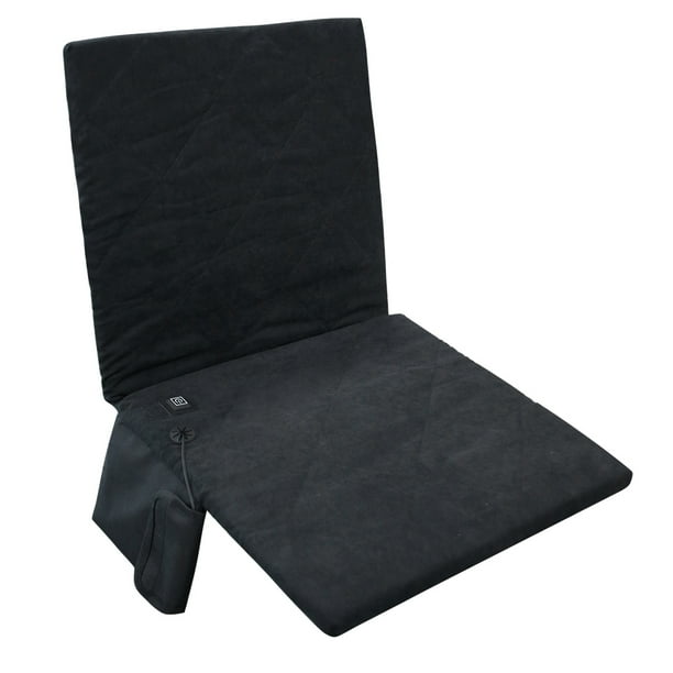 Wosthever El cojín trasero plegable calentado con alimentación USB gris de la silla aumentó la comodidad para asentar el grado profesional carpas negro